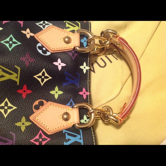 Authentic Louis Vuitton Audra bag black multicolor - Picture 6 of 8